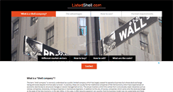 Desktop Screenshot of listedshell.com