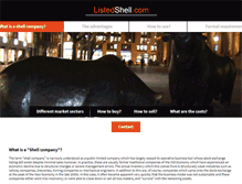 Tablet Screenshot of listedshell.com